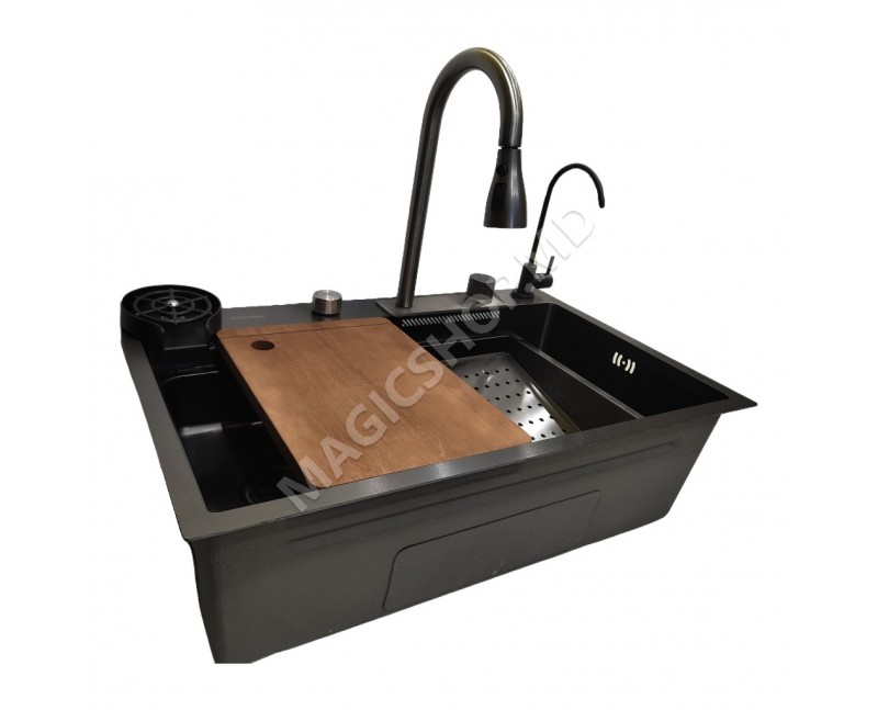 Раковина Backer Optima 750-46070 Nano Black PVD